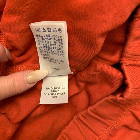 Lands' End Sport Knit Straight Leg Pant size XSmall orange - Picture 9 of 14